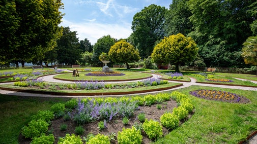 Summer flowerbeds in the Victorian Flower Garden